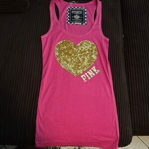 Vintage pink Victoria’s Secret guitar tank top